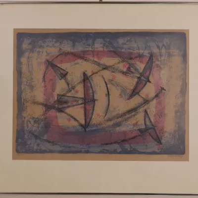 Rufino Tamayo (1899–1991), “Poesía del Vuelo,” 1958, Signed & Numbered Color Lithograph 38/100