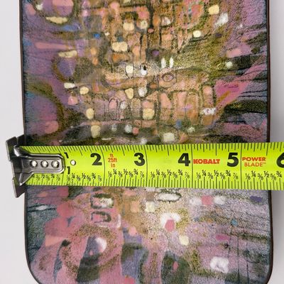 Helen Trivigno Abstract Enamel on Copper Tray