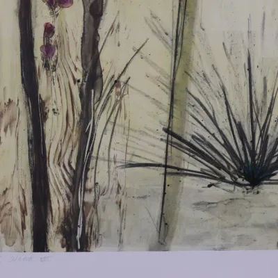Allison Stewart “Wood Winds XIII” Monoprint – Signed & Titled