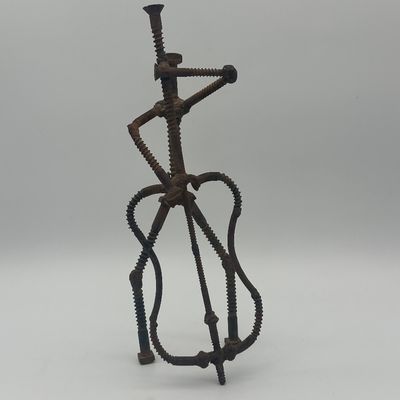 Signed Welded Metal Musician Sculpture Ensemble