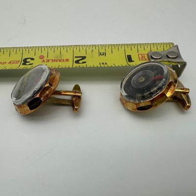 Vintage 1950s INVENTO German Thermometer Cufflinks