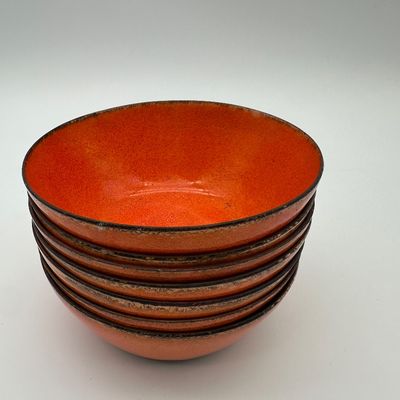 Jade Snow Wong San Francisco Enameled Copper Bowls – Set of 7