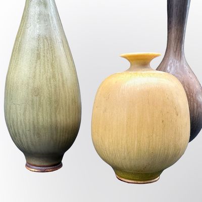 Berndt Friberg for Gustavsberg – Three Miniature Stoneware Vases