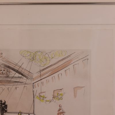 Salvador Dalí Signed Chevalier en Tournoi Etching with Pochoir Colors – 52/150, 1979