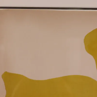Jack Youngerman (1926–2020), “Yellow Push,” 1966, Signed & Numbered Color Lithograph 24/90