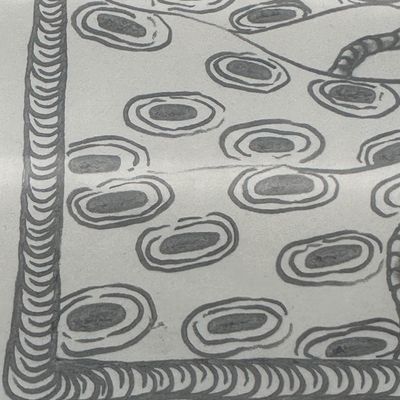 George Febres Original Surrealist Drawing – Signed