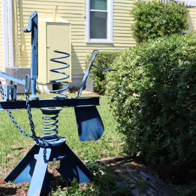 Martin Payton (American/Louisiana, b. 1948), “L’Amistad,” 1983, Unique Painted Steel Sculpture