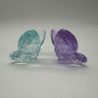 Pair of Swarovski Brilliant Butterfly Crystal Figurines