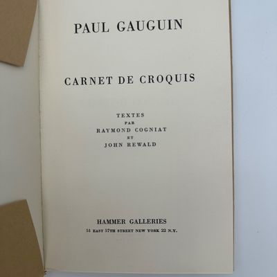 Paul Gauguin – Carnet de Croquis – 2 of 2