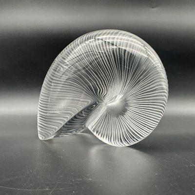 Baccarat Nautilus Shell Crystal Paperweight – Signed