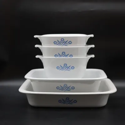 CorningWare Cornflower Blue Casserole & Baking Dish Set – 5 Pieces