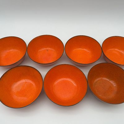 Jade Snow Wong San Francisco Enameled Copper Bowls – Set of 7