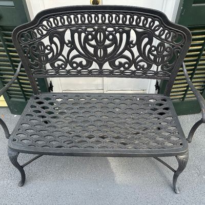 Hanamint Tuscany Cast Aluminum Garden Bench