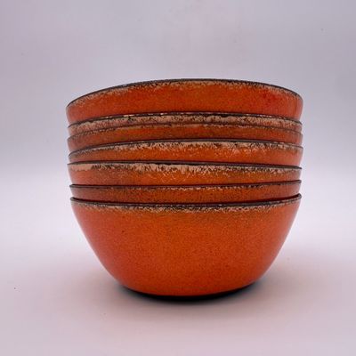 Jade Snow Wong San Francisco Enameled Copper Bowls – Set of 7