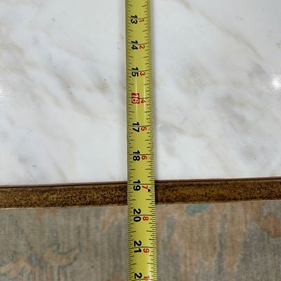 Mid-Century Modern Marble Top Coffee Table