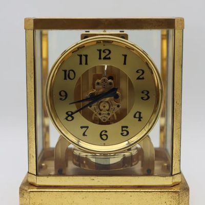 Jaeger-LeCoultre Atmos II Gilt Brass & Glass Mantel Clock