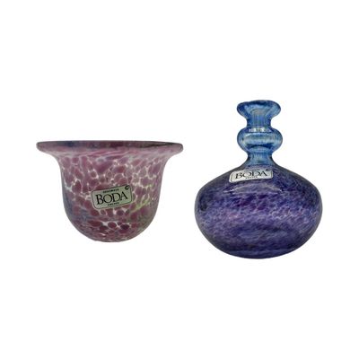 Boda Sweden Handblown Art Glass Vessels