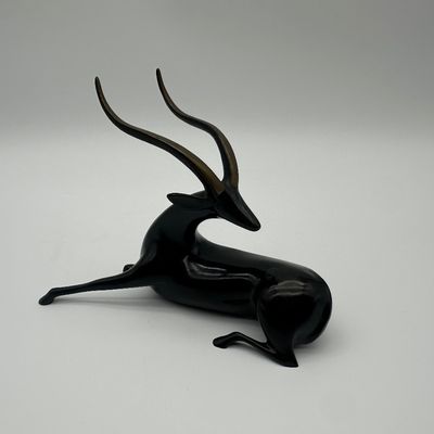 Loet Vanderveen Limited Edition Bronze “Antelope” Sculpture