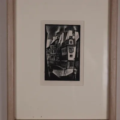 Howard Norton Cook (1901–1980), “Paris Street,” 1930, Signed