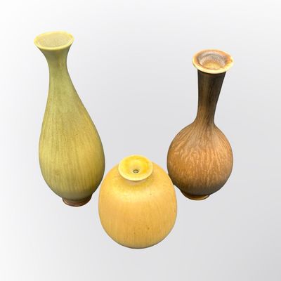 Berndt Friberg for Gustavsberg – Three Miniature Stoneware Vases