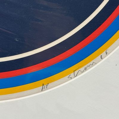 Ernest Tino Trova – Falling Man in Circle, 1968, Artist’s Proof Silkscreen