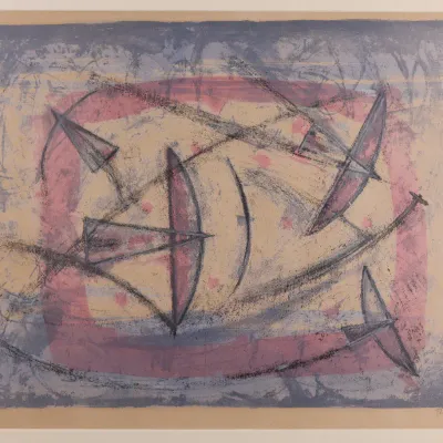 Rufino Tamayo (1899–1991), “Poesía del Vuelo,” 1958, Signed & Numbered Color Lithograph 38/100