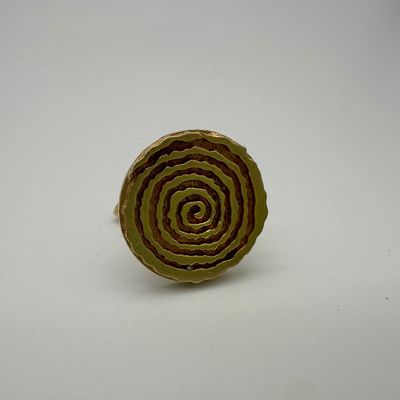 14K Gold Spiral Cufflink
