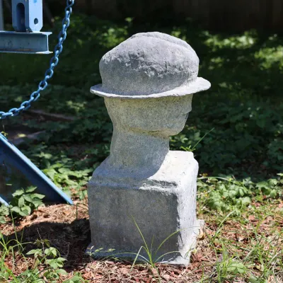 Unknown American Artist, “Man With Hat,” 20th Century, AP Figural Sculpture