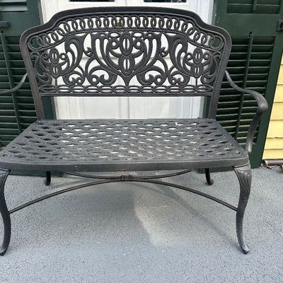 Hanamint Tuscany Cast Aluminum Garden Bench