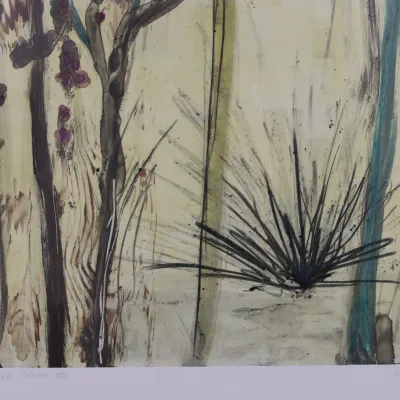 Allison Stewart “Wood Winds XIII” Monoprint – Signed & Titled