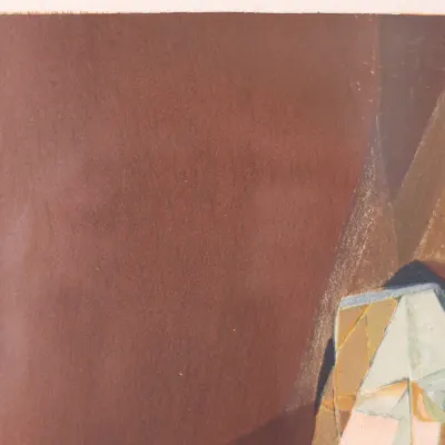 Jacques Villon (1875–1963), Cubist Figure, 1914/1962, Signed & Numbered Color Lithograph 104/175