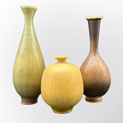 Berndt Friberg for Gustavsberg – Three Miniature Stoneware Vases
