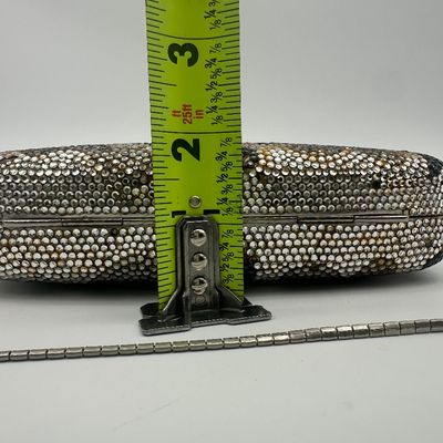 Judith Leiber Vintage Camouflage Crystal Minaudière Evening Bag