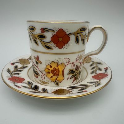 Royal Crown Derby Bone China Salad Plates, Demitasse Cups & Saucers