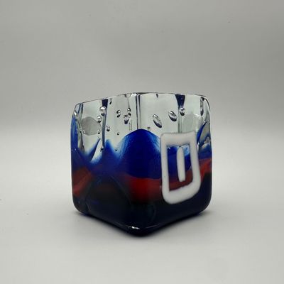 Robert William Willson Signed Glass Cube, 1977