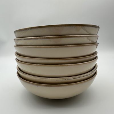 Pier 1 Sanctuary Stoneware Soup/Pasta Bowls – Set of 7