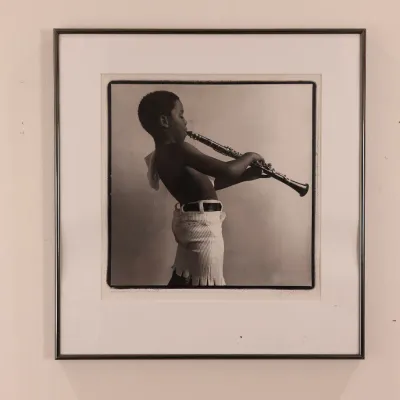 George Dureau “Pee Wee and Clarinet” 1977 Signed Photograph