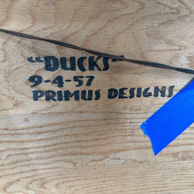 Rare 1957 Primus Designs “Ducks” Mid-Century Modern Mosaic Wall Art Panel