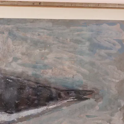 Gandy Brodie “Sea Gull” 1973 Gouache on Paper