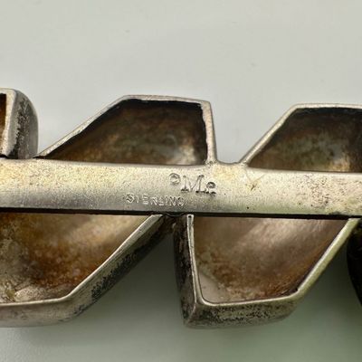 Mignon Faget Sterling Silver Geometric Brooch