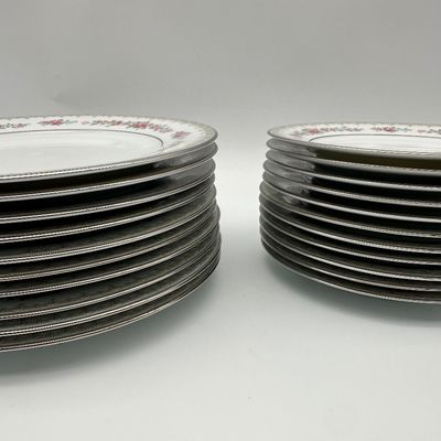 Noritake Roselane Fine China Dinnerware Set – 50 Pieces