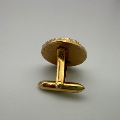 14K Gold Spiral Cufflink