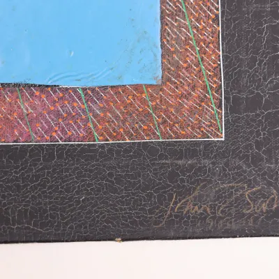 John T. Scott (1940–2007), “Letter to a Haitian Friend No. 1,” 1980–81, Mixed Media on Canvas