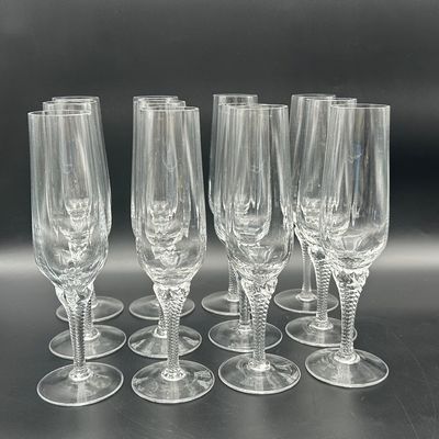 Crystal Champagne Flutes – Set of 12