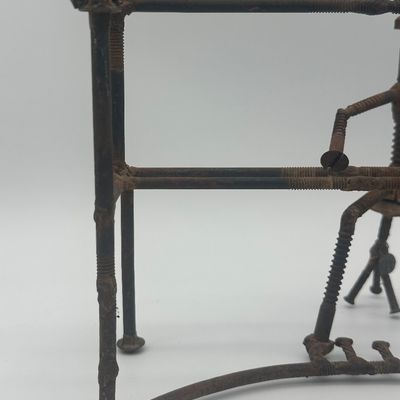 Signed Welded Metal Musician Sculpture Ensemble