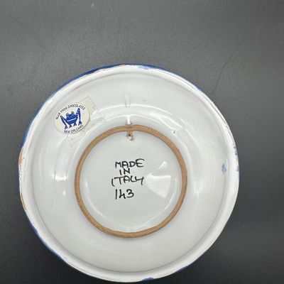 Italian Hand-Painted Tropical Fish Decorative Plate