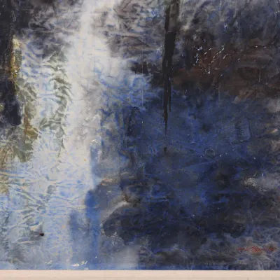 Charles Henry Reinike (1906–1983), “Bayou,” c. 1960–70, Large Signed Louisiana Watercolor
