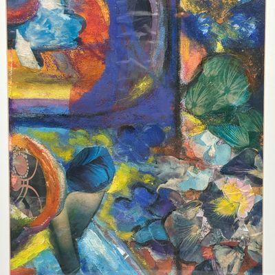 Edith Feiner Sarett - Original Signed Mixed Media on Paper