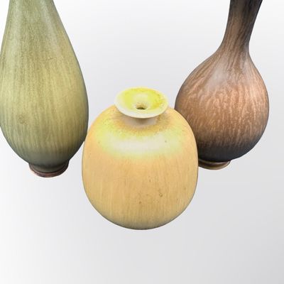 Berndt Friberg for Gustavsberg – Three Miniature Stoneware Vases
