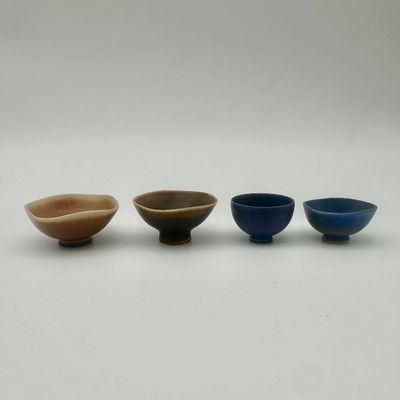 Berndt Friberg for Gustavsberg – Four Glazed Stoneware Bowls